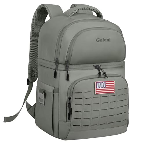 Insulated Cooler Backpack, 40L Large Leakproof & Lightweight Soft Olive