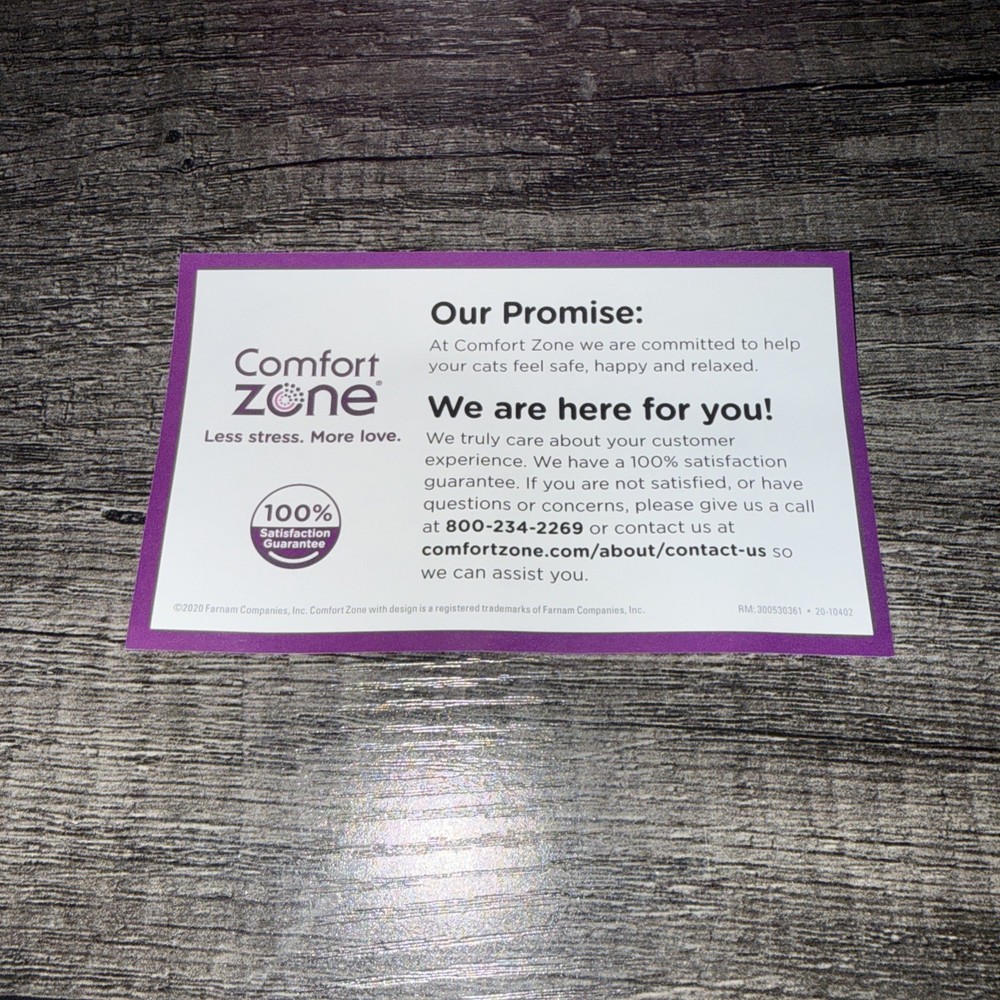 COMFORT ZONE 6 Pack MultiCat Diffuser Refills; Cat Calming Pheromones