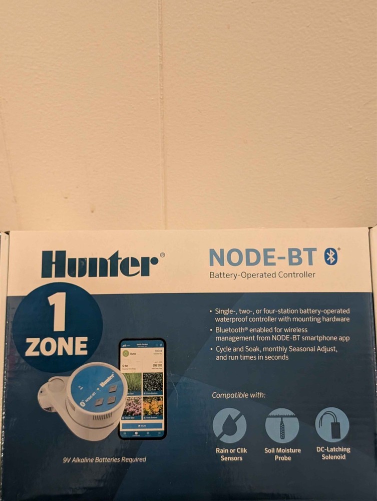 Hunter Node BT-100Single Station Bluetooth Battery Controller 1 zone