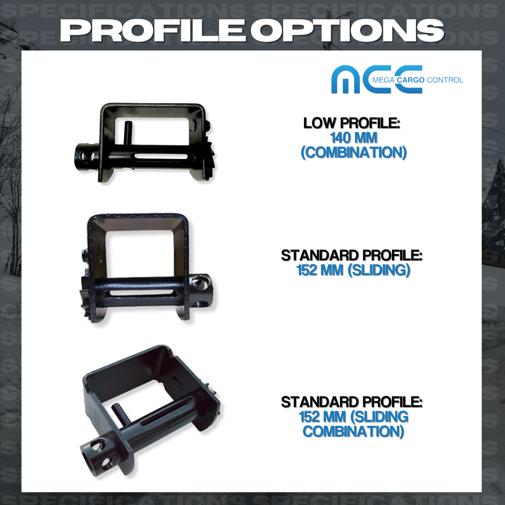 1 Pack Combination Weld-On Winch Flatbed Trailer Winch for 2" - 4" Winch Strap