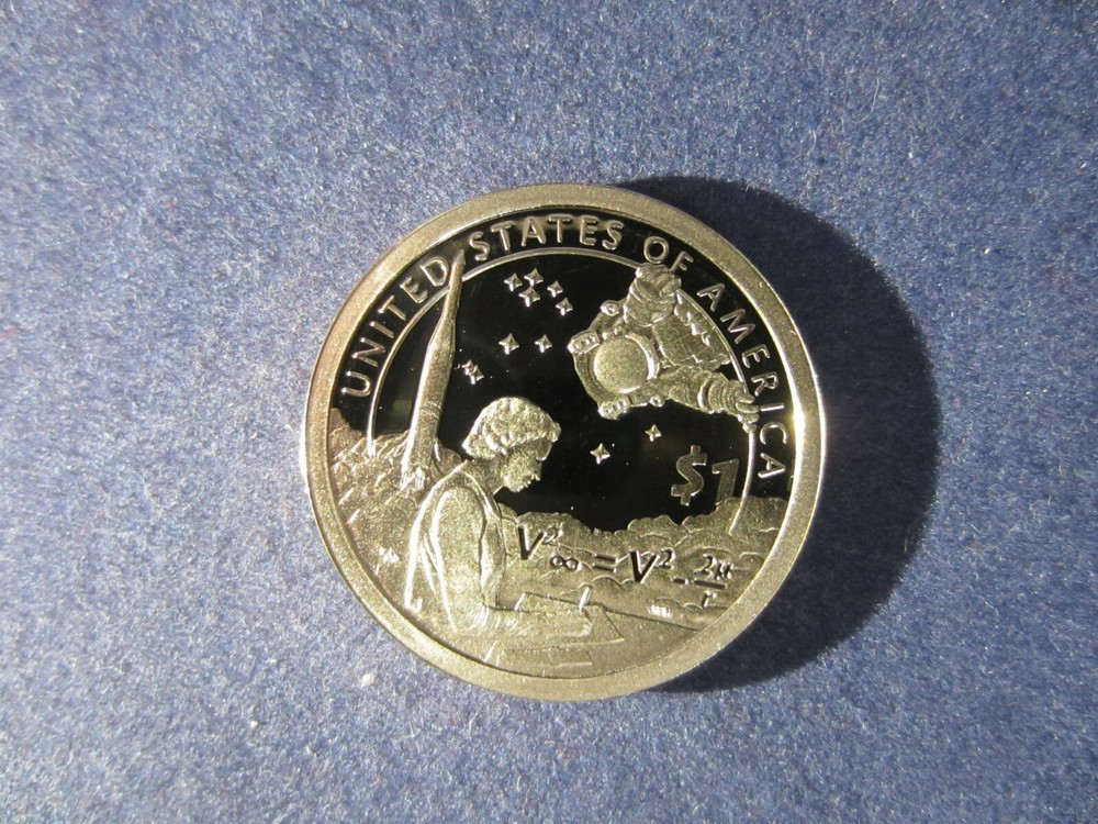 2019-S Native American MIRROR PROOF Dollar Sacagawea U.S. SPACE PROGRAM