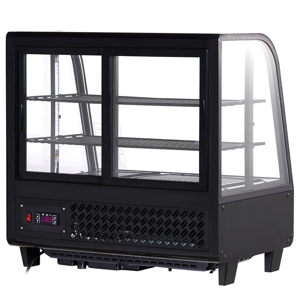 Refrigerated Display Case Countertop Pastry Display Case LED Lighting Cooling