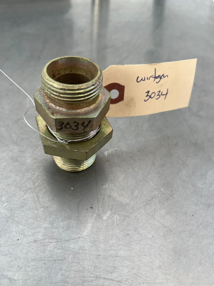3034 Wirtgen HAMM Bulkhead COUPLING ADAPTER FITTING