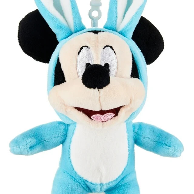 Ruz **EASTER BUNNY MICKEY MOUSE" MINI PLUSH CLIP* NWT EASTER