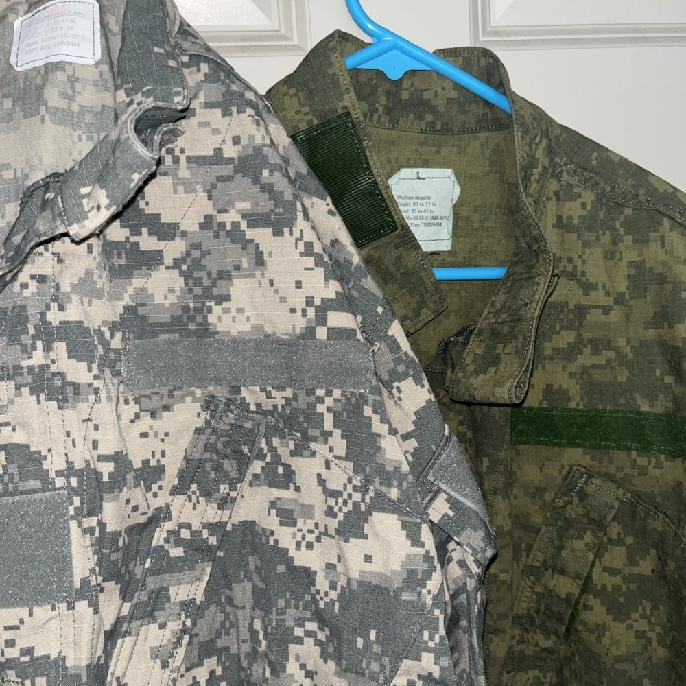 Green Dyed ACU Jacket Size Medium Reg