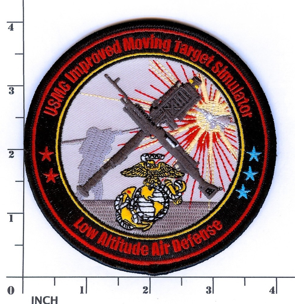USMC Improved Moving Target Simulator PATCH Marines LAAD Stinger Missile ! IMTS