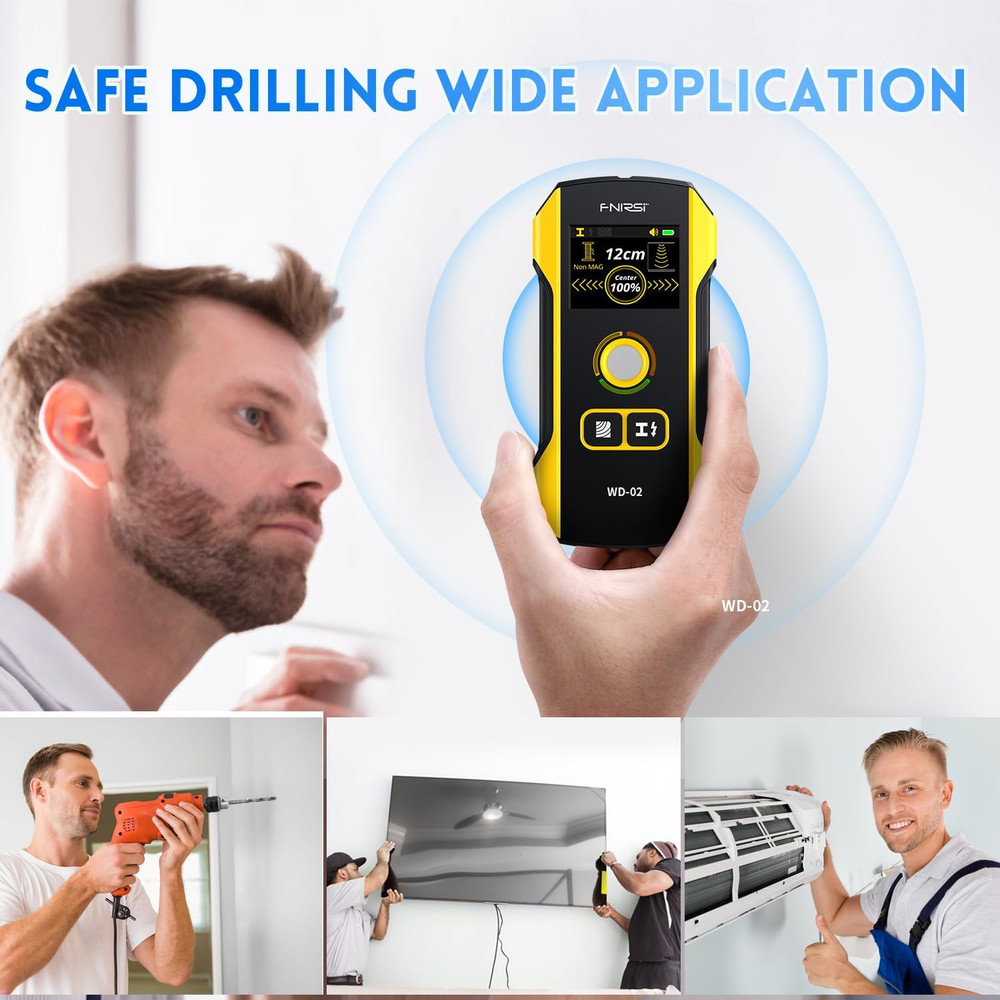 Stud Finder Wall Scanner - Upgraded WD-02 TFT Display Electronic Stud Detector