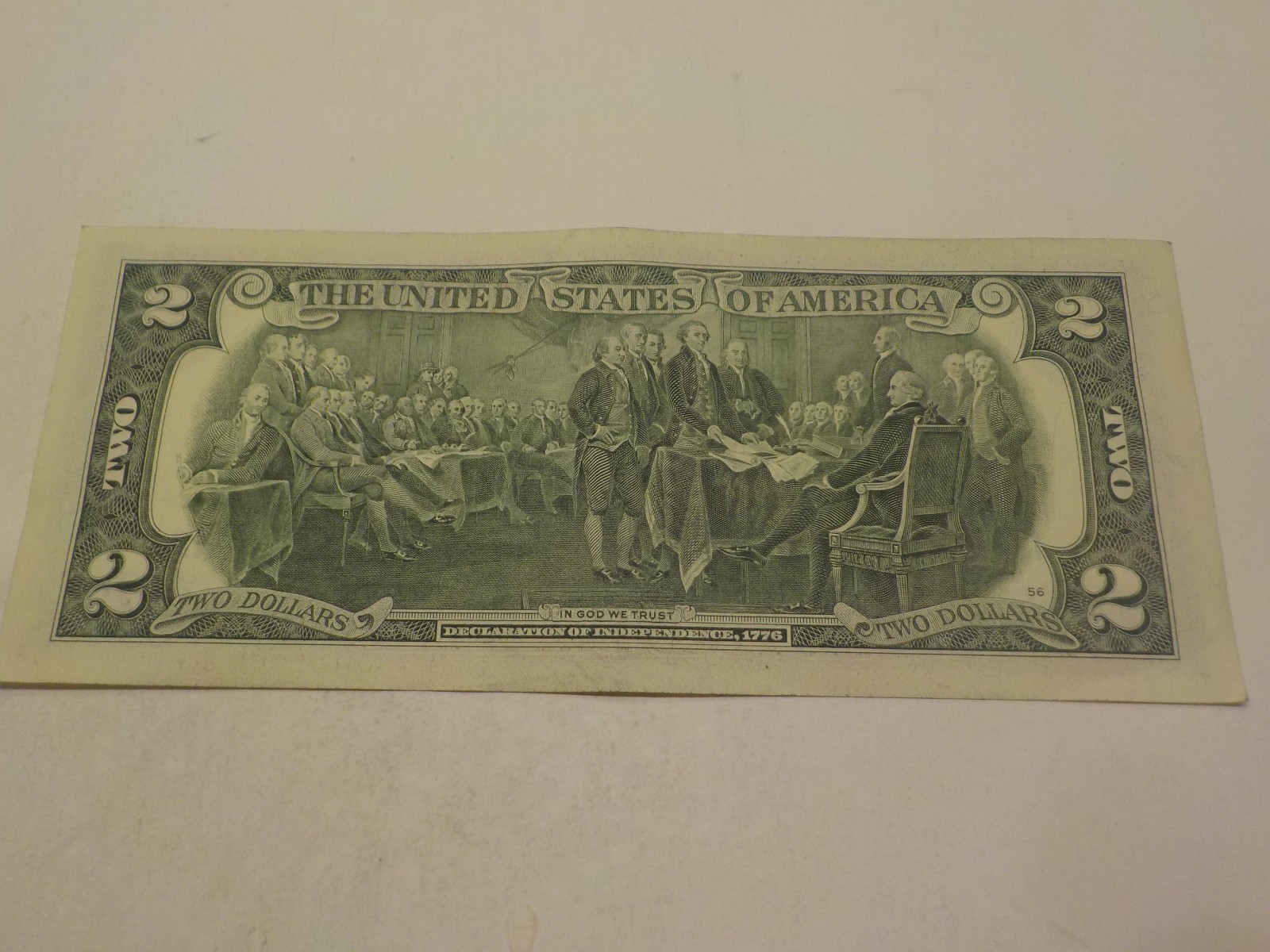 UNC $2 INK ERROR BOTH SERIAL NUMBER 0s & 8s FILLED IN L88200503A TWO DOLLAR BILL