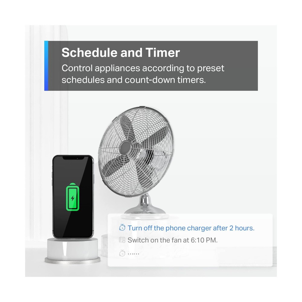 TP-Link Tapo Matter Supported Smart Plug Mini, Compact Design, 15A/... Fast Ship