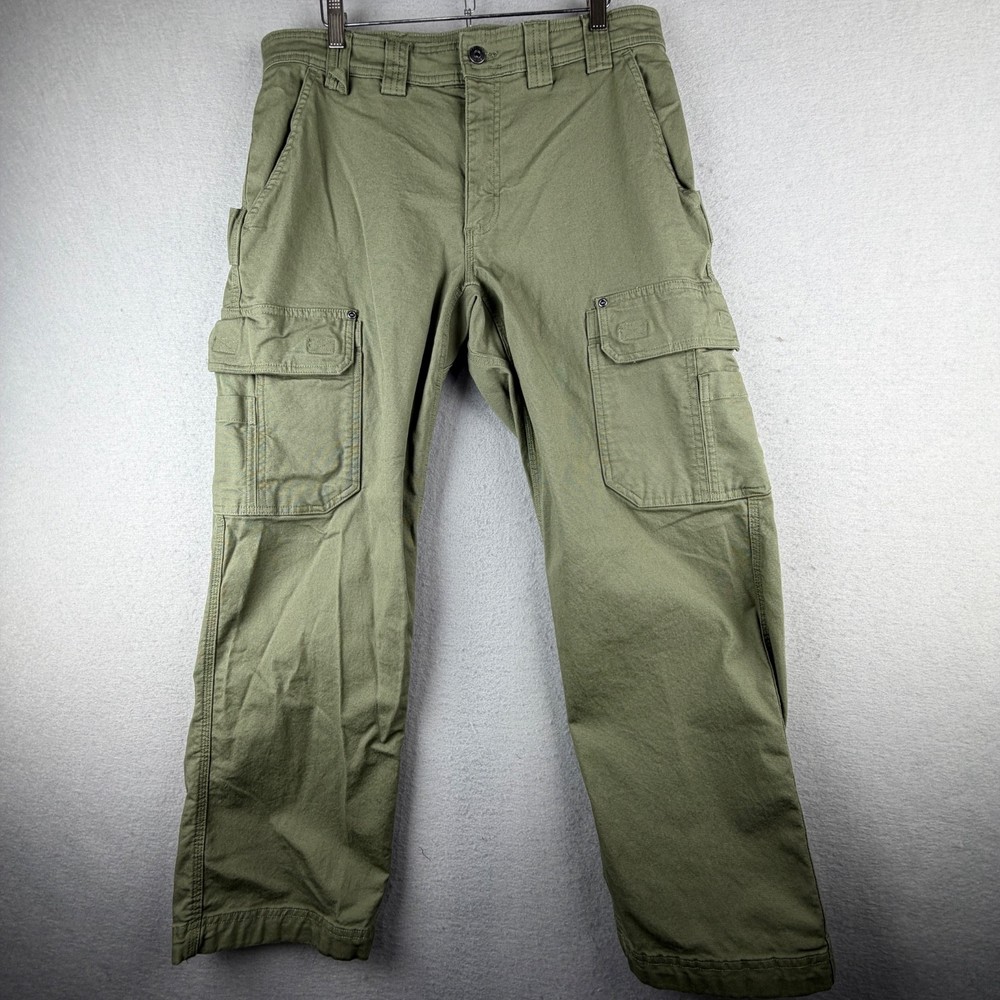Duluth Trading DuluthFlex Fire Hose Cargo Pants Green 33x30 Relaxed Work