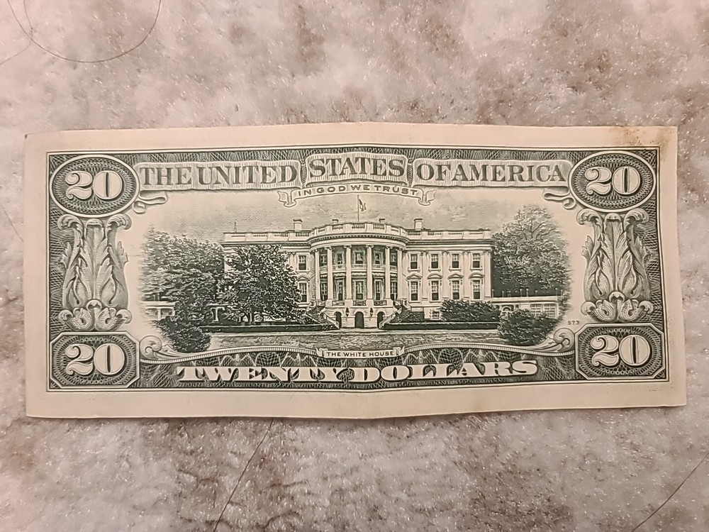 1977 $20 OFFSET/MISALIGNED ERROR FEDERAL RESERVE NOTE