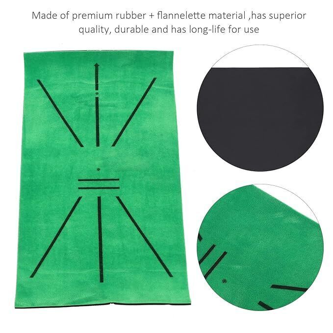 Golf Swing Training Mat ? Portable, Wearproof Mat for Posture & Swing Correction