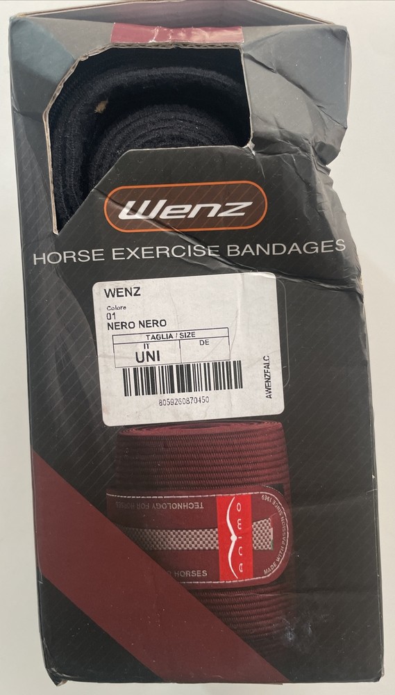 Wenz Horse Exercise Bandages Damaged Box