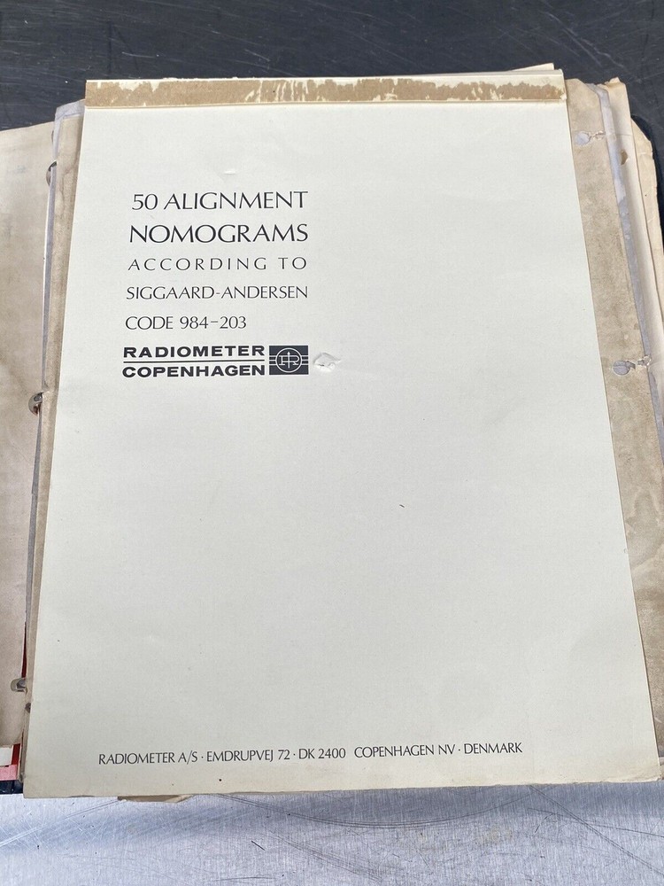 Instrumentation Laboratory Inc. Radiometer - Users Manual / Instructions Book