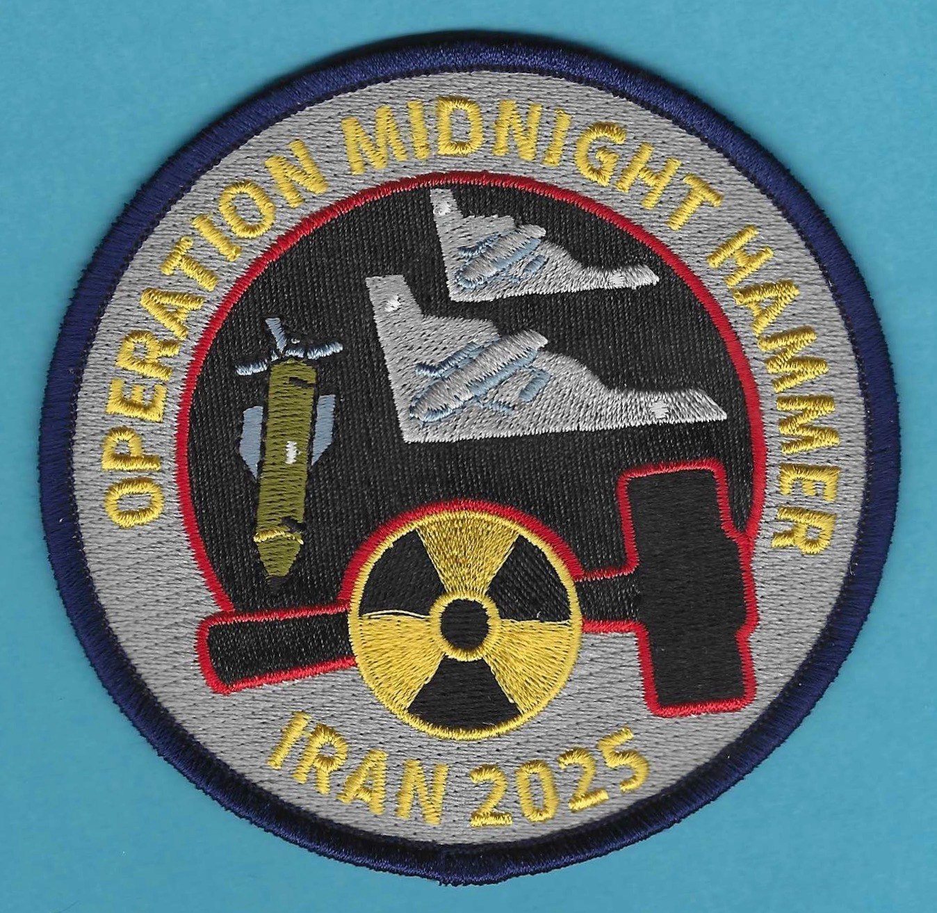 OPERATION MIDNIGHT HAMMER USAF MILITARY CAMPAIGN 2025 IRAN PATCH