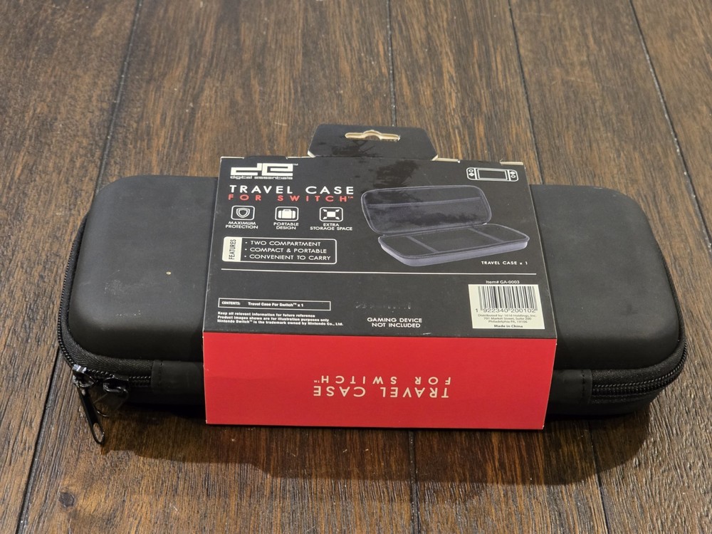 Digital Essentials Travel Case Nintendo Switch Hard Shell Extra Storage Black