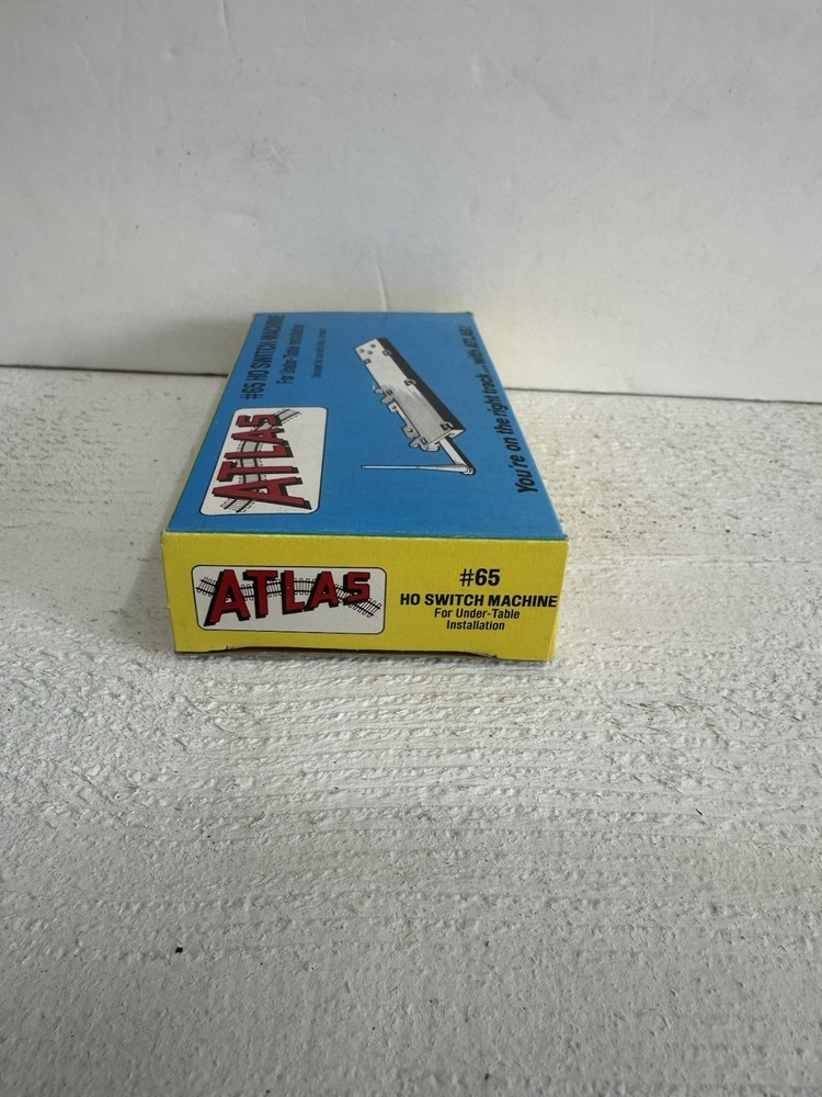 Atlas #65 HO Switch Machine Under-Table Installation AC Black Plastic Metal