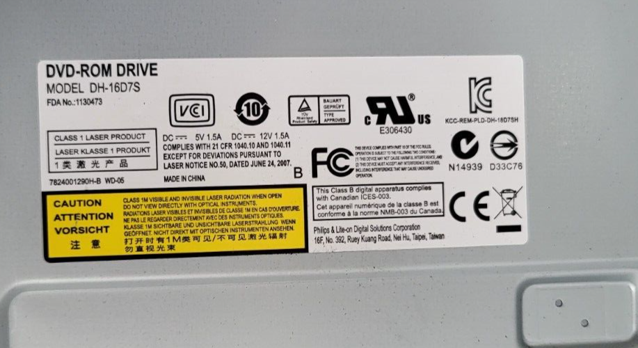 PHILIPS DH-16D7S DVD-ROM DRIVE (PCPALLET)