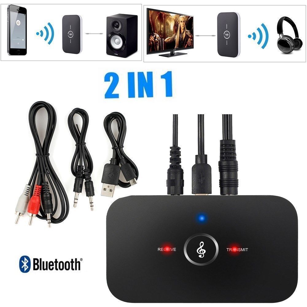 Bluetooth Transmitter & Receiver Wireless Adapter For Home stereos/speakers