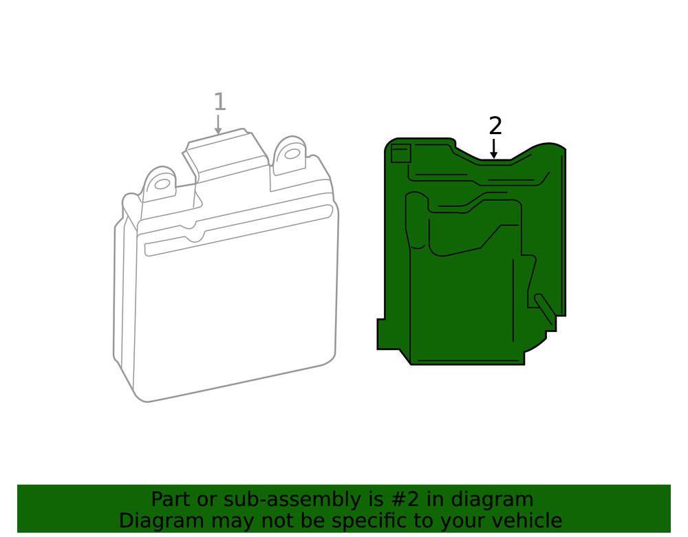 Genuine Ford Blind Spot Detection System Warning Sensor Bracket FL3Z-14D189-A