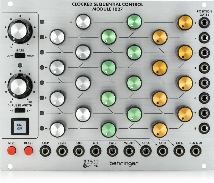 Behringer Clocked Sequential Control Module 1027 8-step Sequencer Eurorack