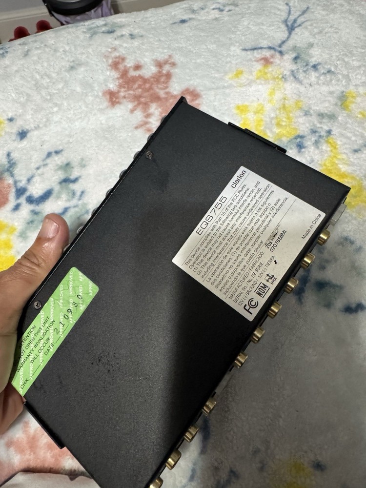 Clarion EQS755 Car Audio Graphic Equalizer not cable