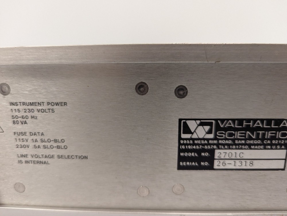 Valhalla Scientific 2701C Programmable Precision DC Voltage/Current Standard