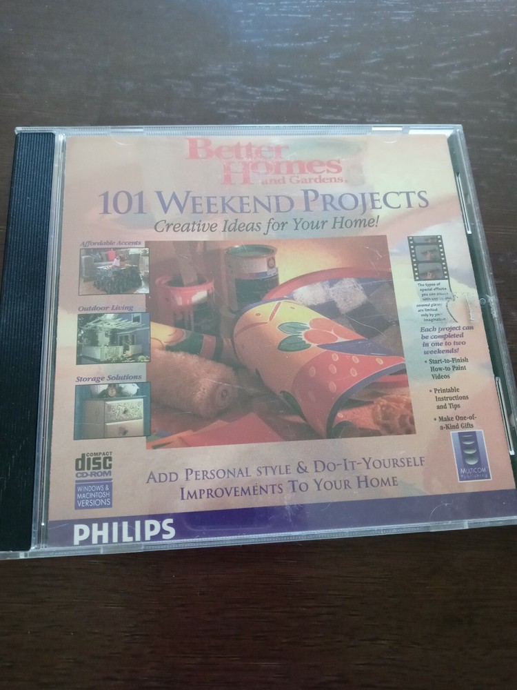 Better Homes And Gardens 101 Weekend Projects CD