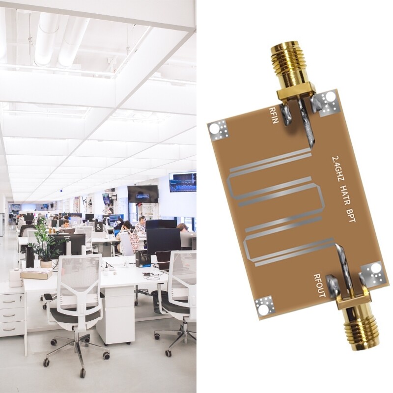 Practical Filter out Clutter Signals with 2.4GHZ Microstrip Bandpass Filter