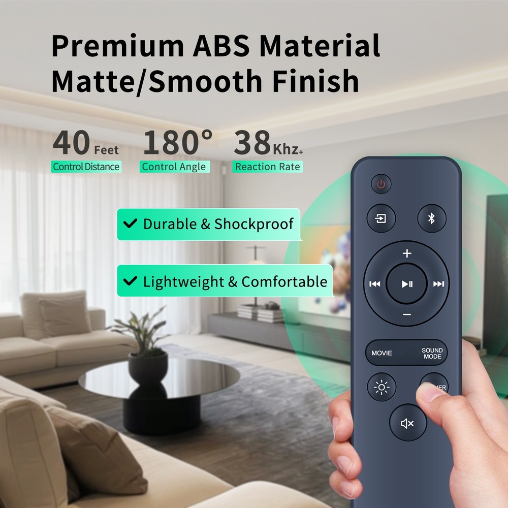 For Onn Soundbar 100075108 Remote Control