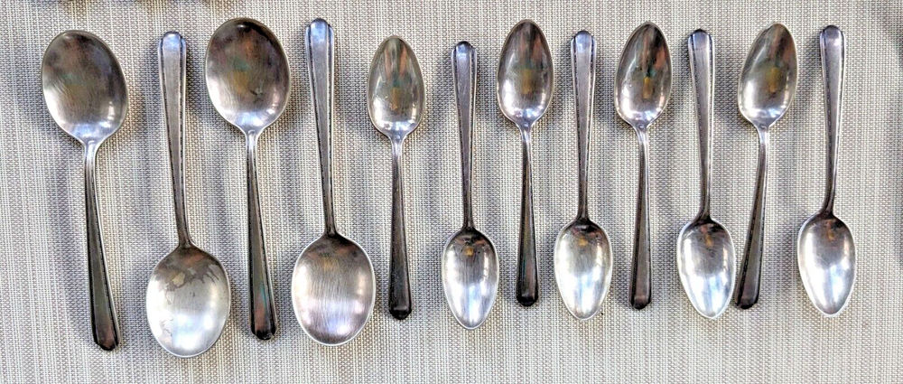 ALVIN 31 pc Silver Plated MELODY Flatware Set