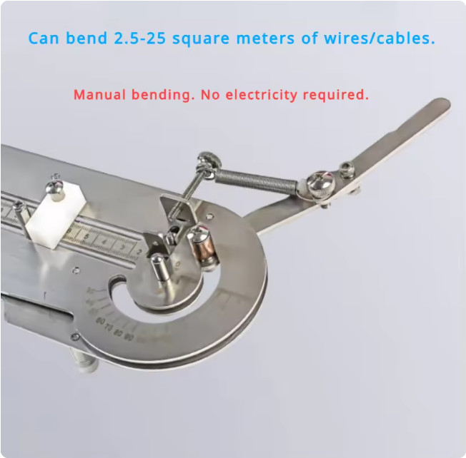 Manual Small Wire Cable Bending Tool Iron Wire Copper wire DIY Bender 2.5-25MM
