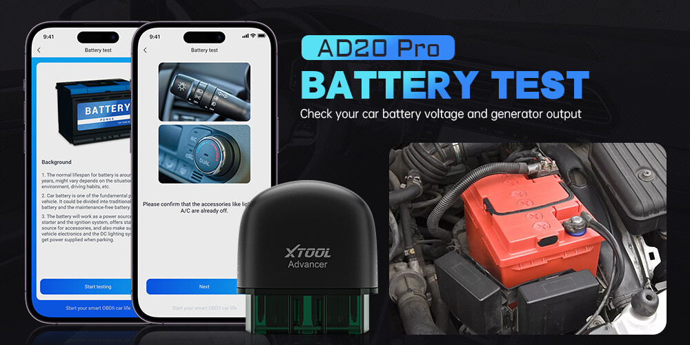 XTOOL AD20 PRO Full System Diagnostic Fault Code Reader AUTO OBD2 Scanner Tool