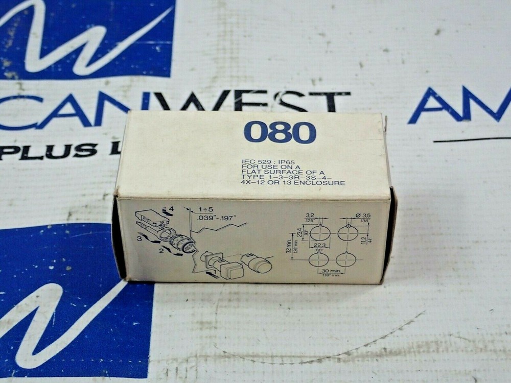 GE 080SMD Selector Switch Knob 2 Position Black