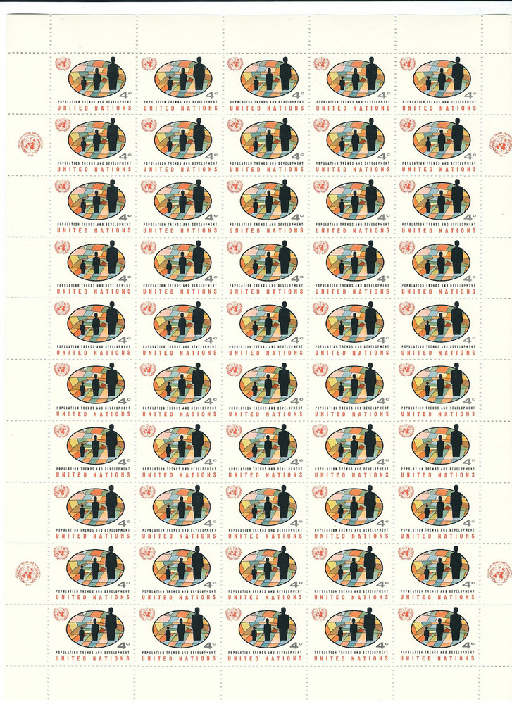 United Nations #151...4 Cent...Fields & People...Sheet of 50