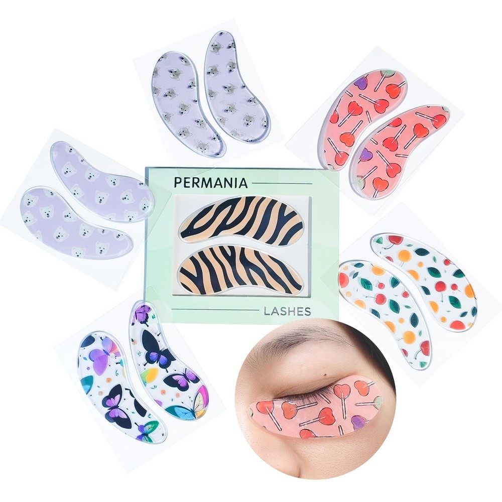 PERMANIA Under Eye Patch Silicone for Lash Lift & Extensions 12Pcs