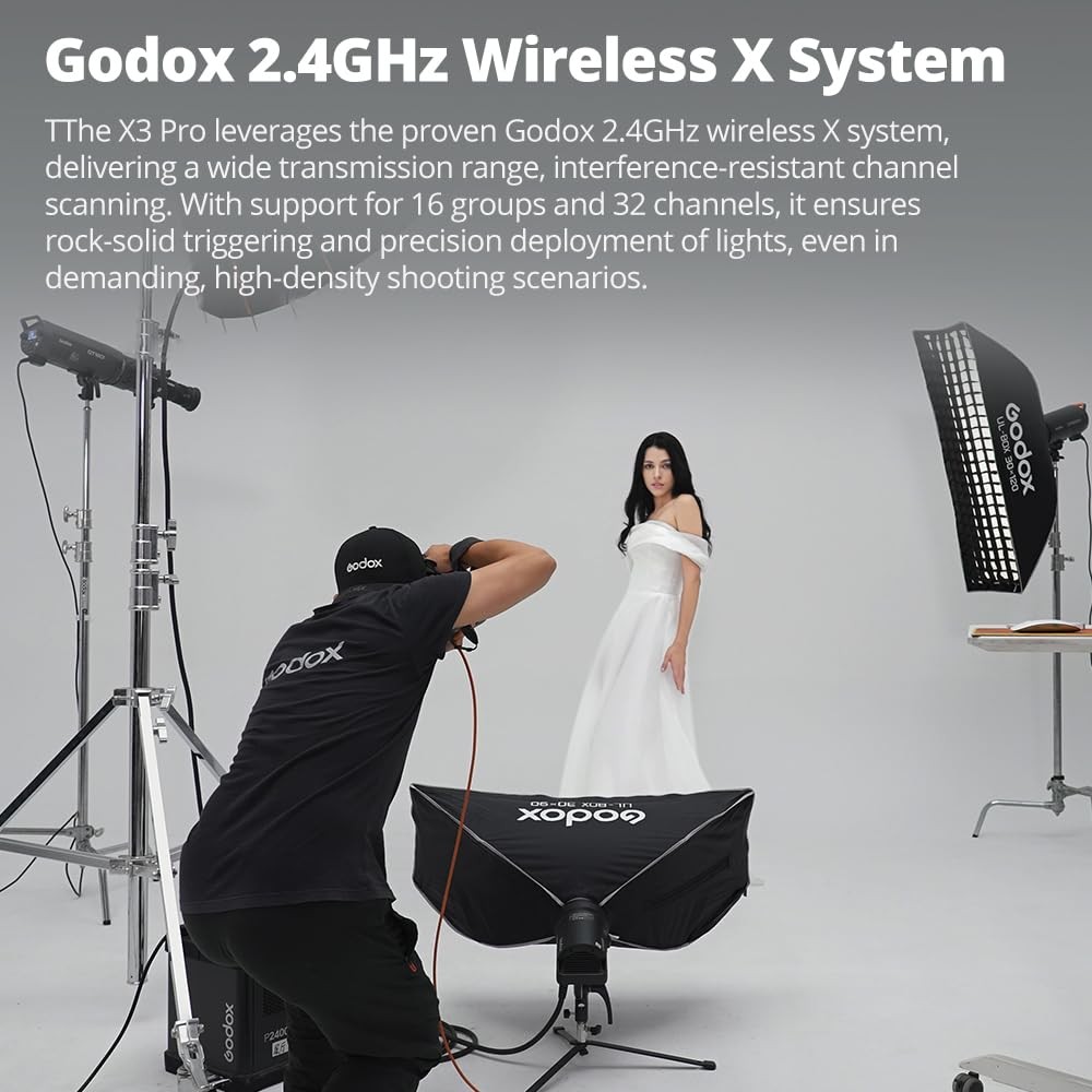 X3 C X3Pro C TTL Wireless Trigger for Canon, 2.4'' LCD Touchscreen,Built-in 2...