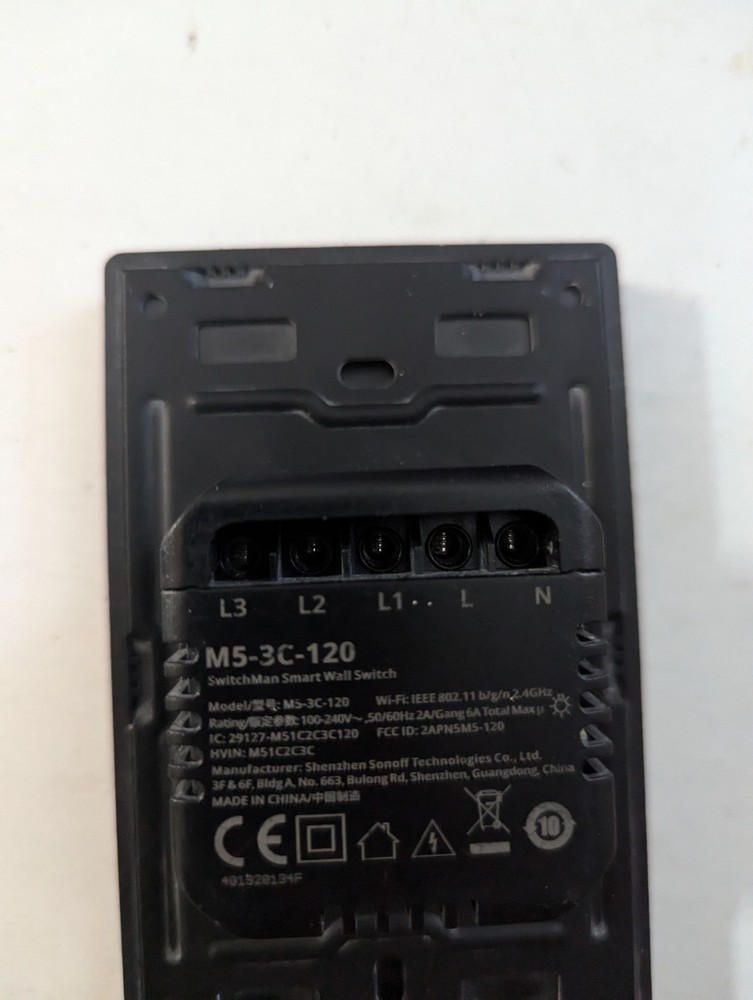 M5-3C-120 Switchman Smart Wall Switch