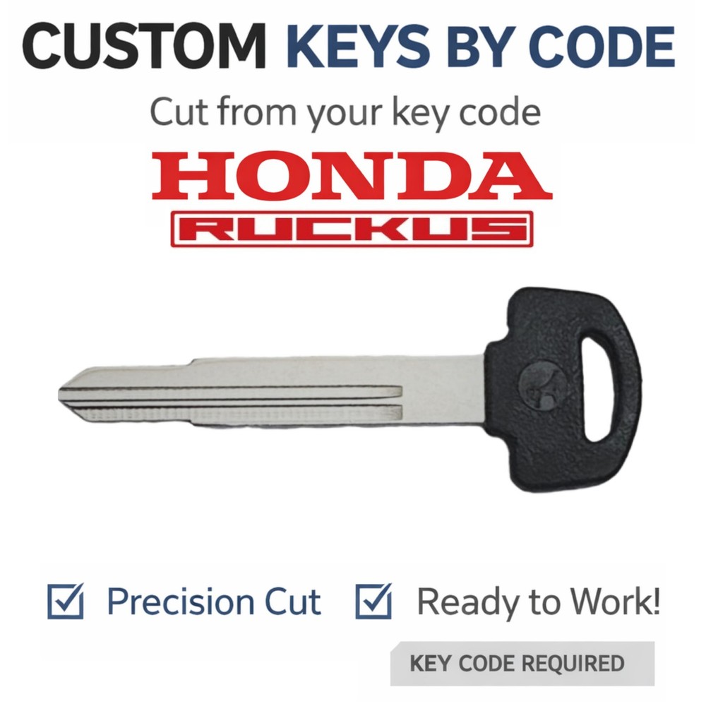 Honda Ruckus Keys Replacement Key Cut by Code A00-A99 B00-B99