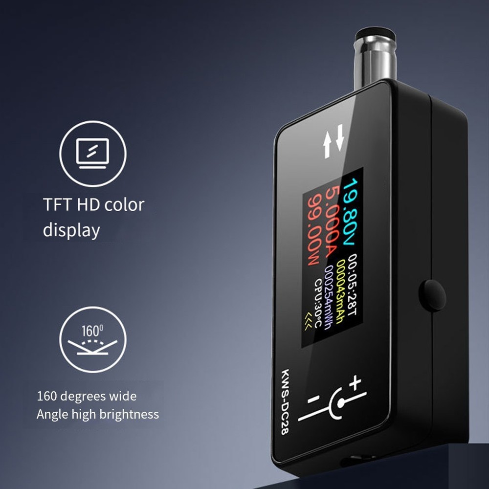 0 96 TFT Display DC5525 Interface Tester for Voltage and Current Measurement
