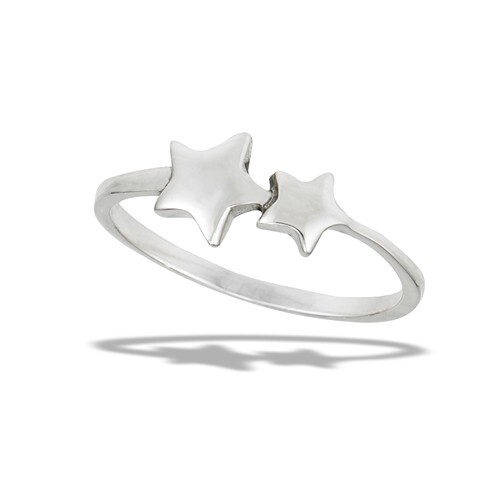 Sterling Silver Shooting Stars Ring