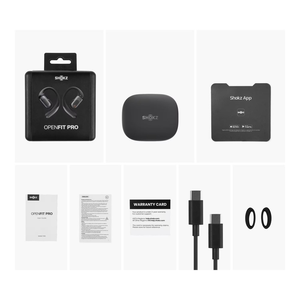 Shokz - OpenFit Pro Open-Ear True Wireless Bluetooth Active Noise Reduction E...