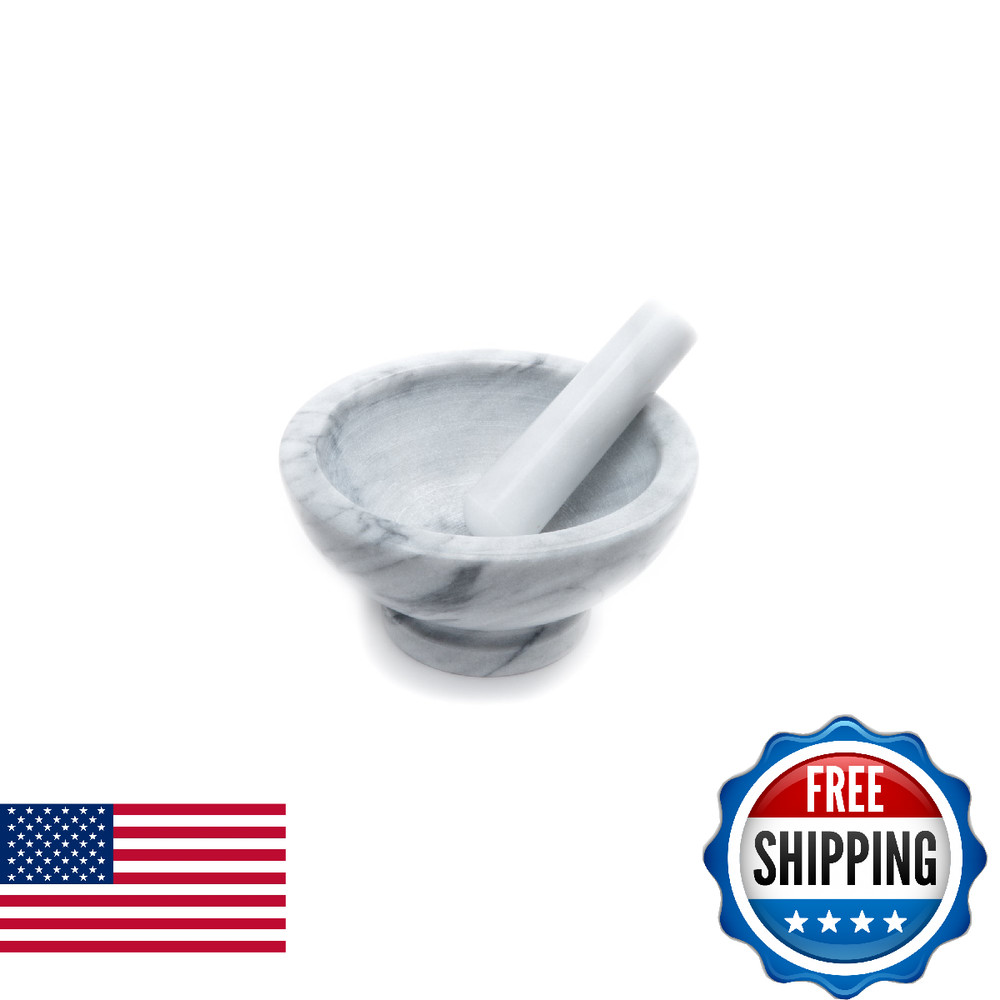 Fox Run Large Marble Mortar and Pestle