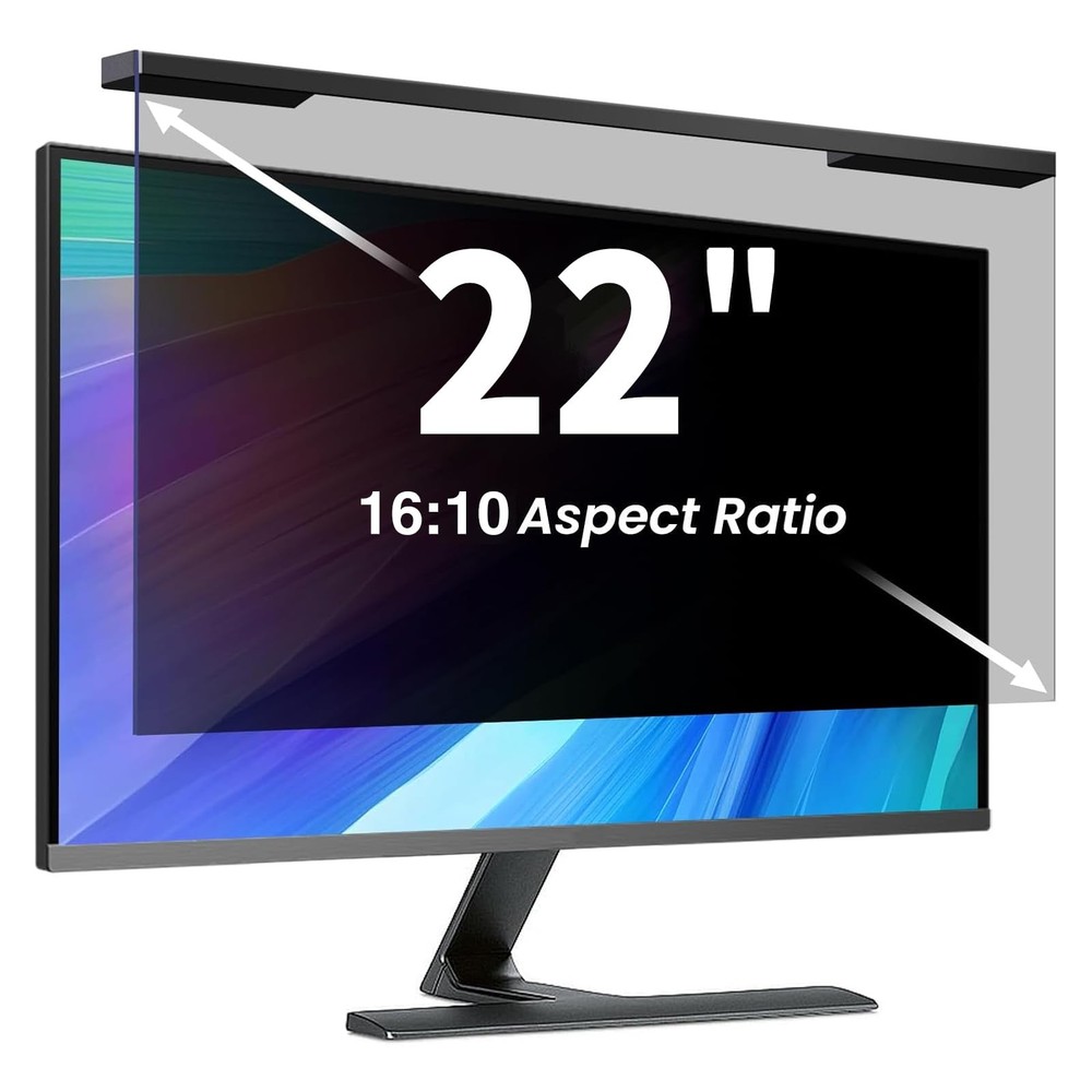 Hanging 22 Inch Computer Privacy Screen Filter, Hanging Computer Screen Priva...