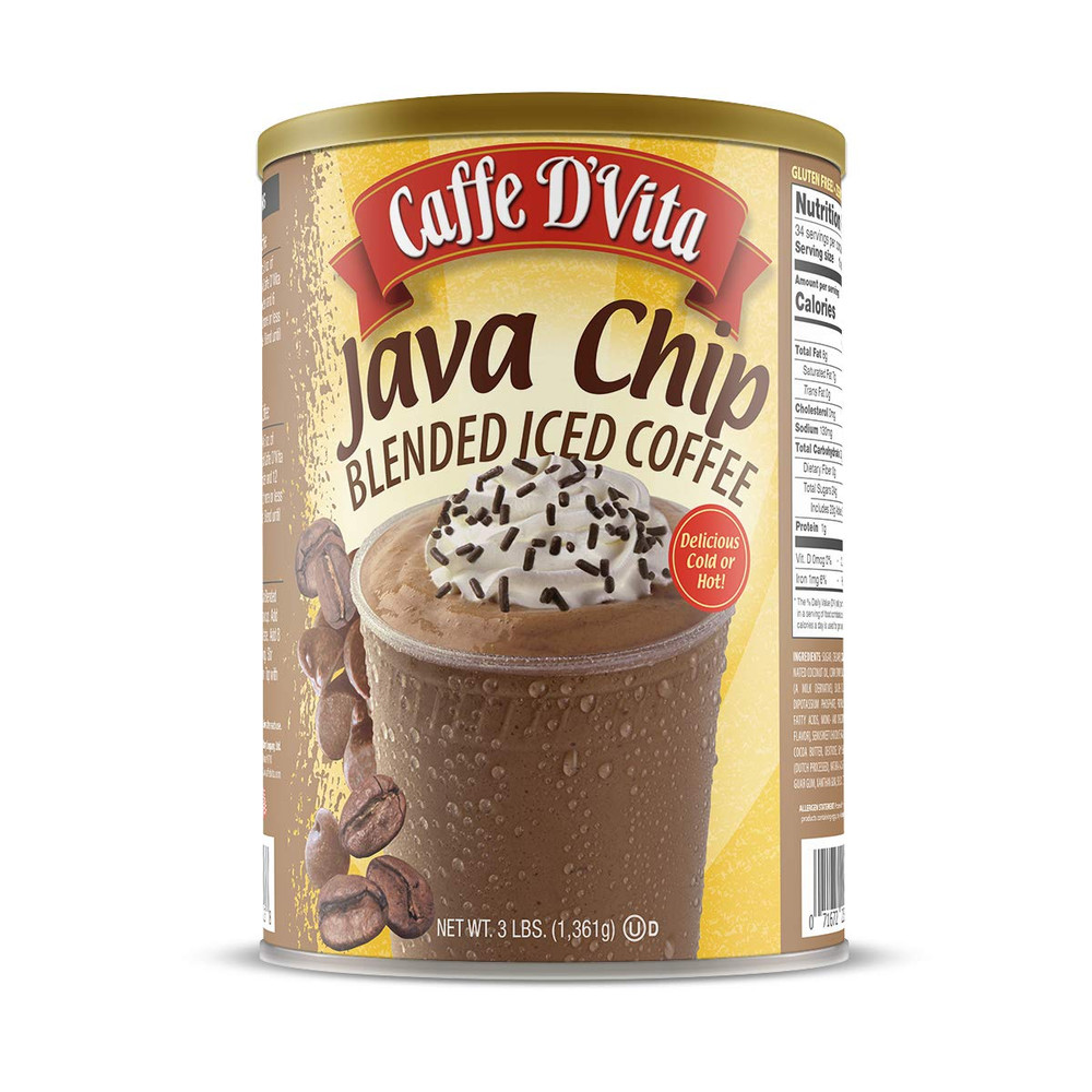 Java Chip Latte Blended Ice Coffee - Java Chip Frappe Mix, Blended Iced Coffee M