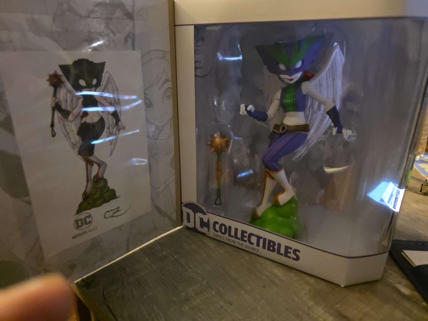 DC Artists Alley Chrissie Zullo 7" Hawkgirl Vinyl Figure Gamestop Sealed