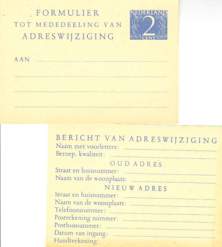 Netherlands Higgins & Gage P19 Unused.