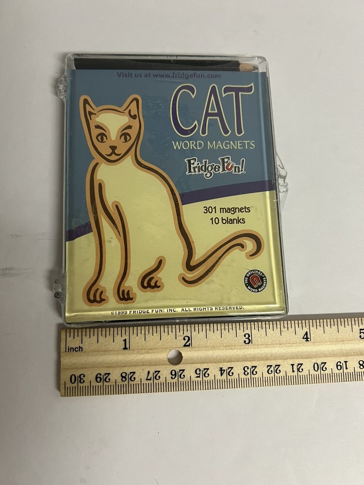 Cat Words Magnets Fridge Fun Sealed