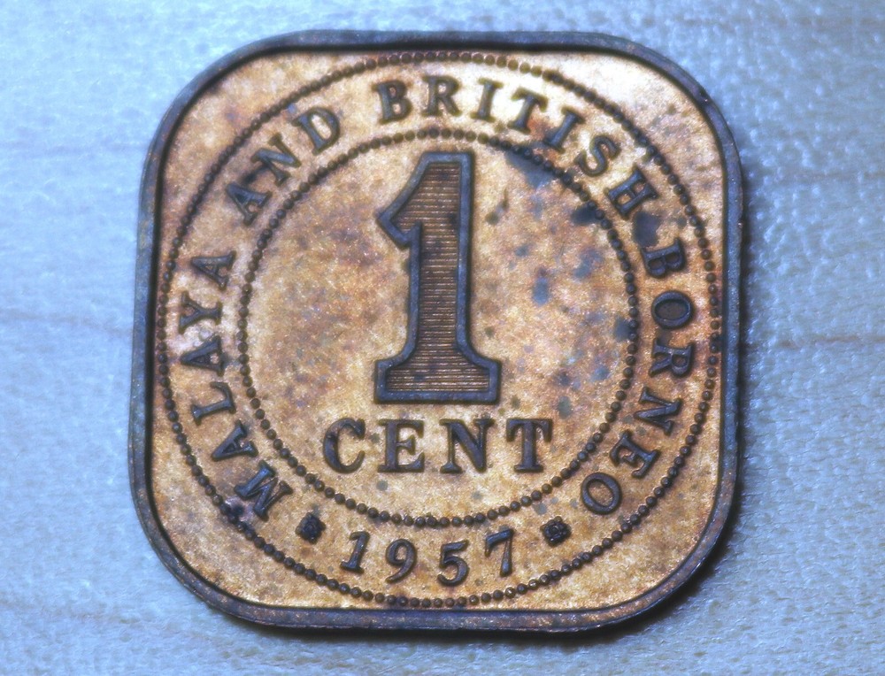 1957 Malaya & British Borneo 1 Cent