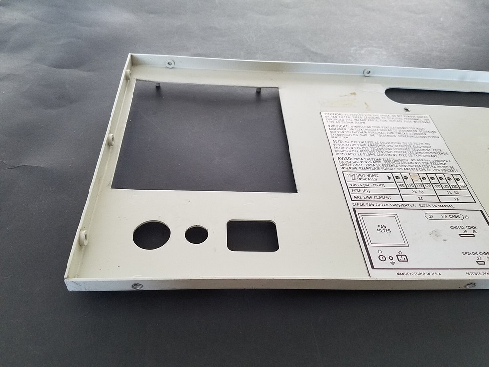 Metal Panel for a FLUKE 5100B Calibrator